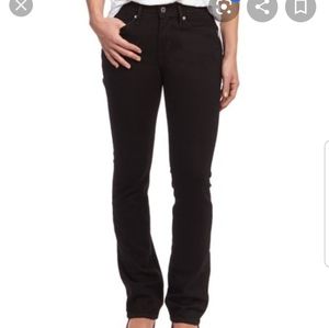 Levi's 525 Perfect waist straight black jeans